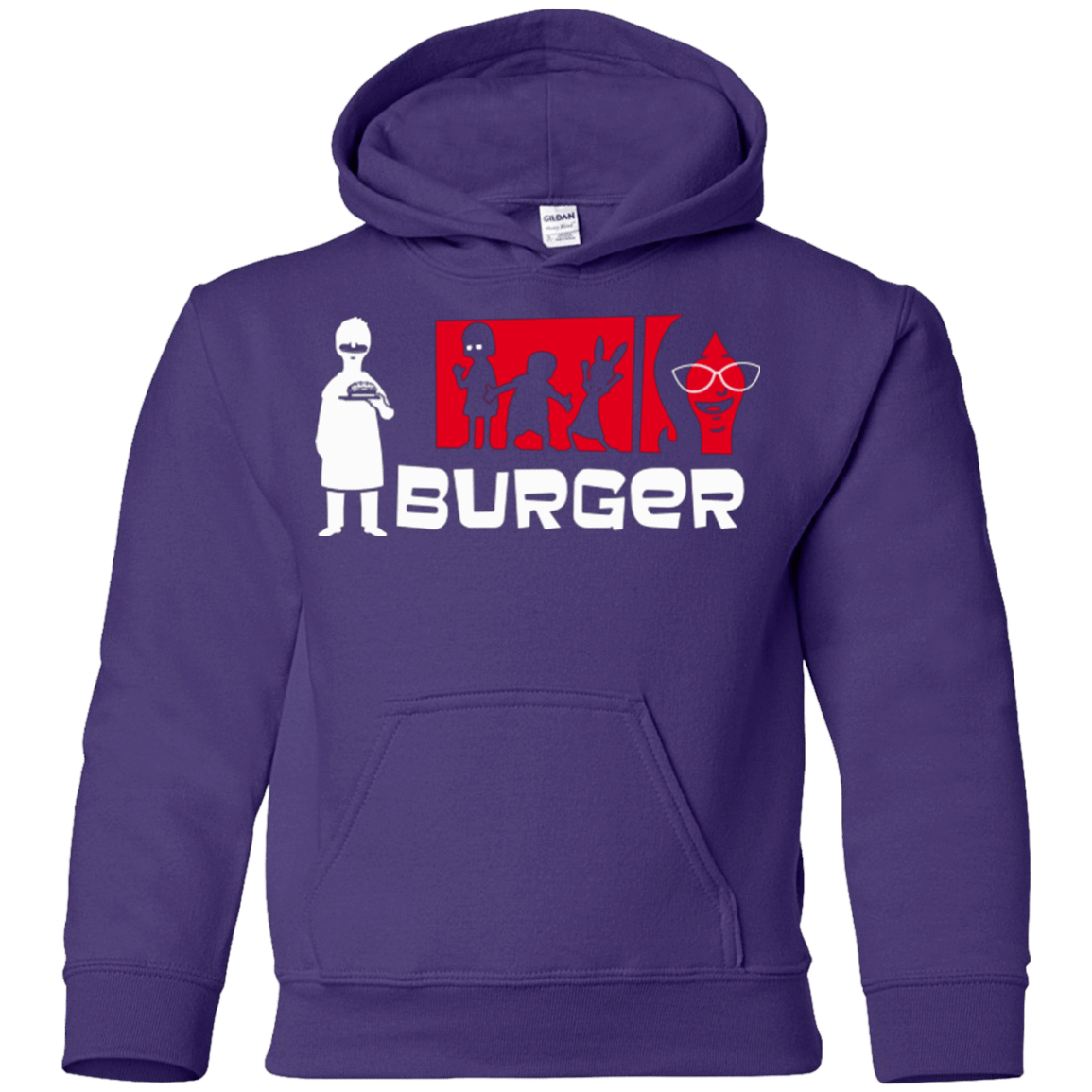 Sweatshirts Purple / YS Burger Youth Hoodie