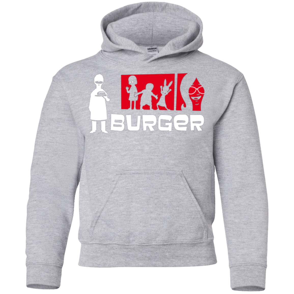Sweatshirts Sport Grey / YS Burger Youth Hoodie