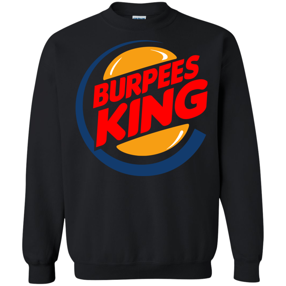 Sweatshirts Black / Small Burpees King Crewneck Sweatshirt