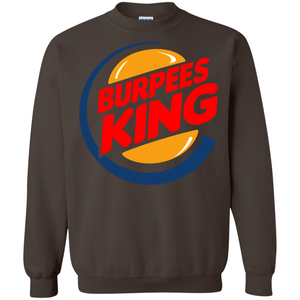 Sweatshirts Dark Chocolate / Small Burpees King Crewneck Sweatshirt