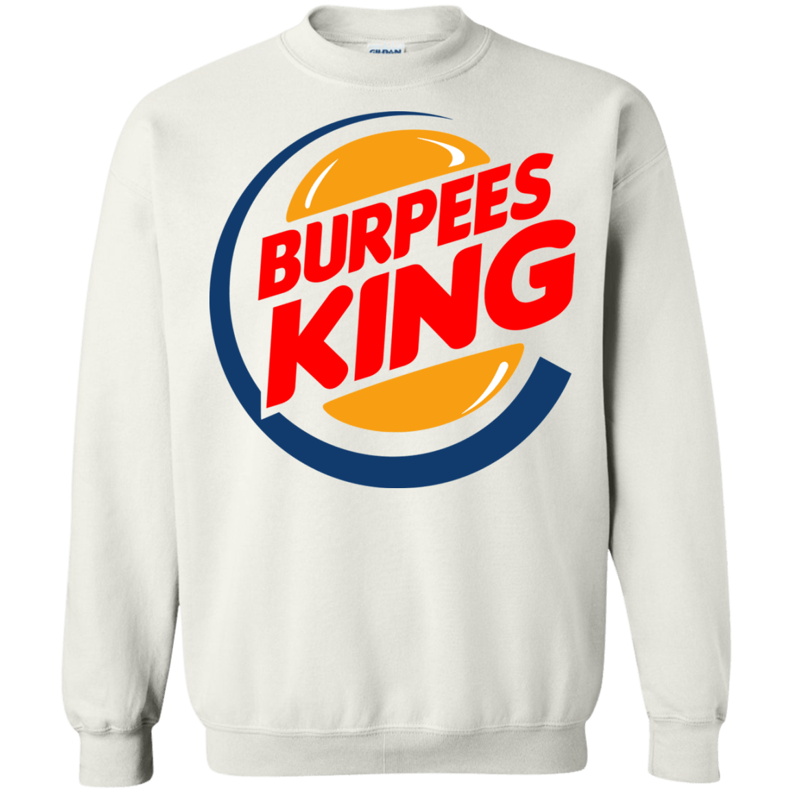 Sweatshirts White / Small Burpees King Crewneck Sweatshirt