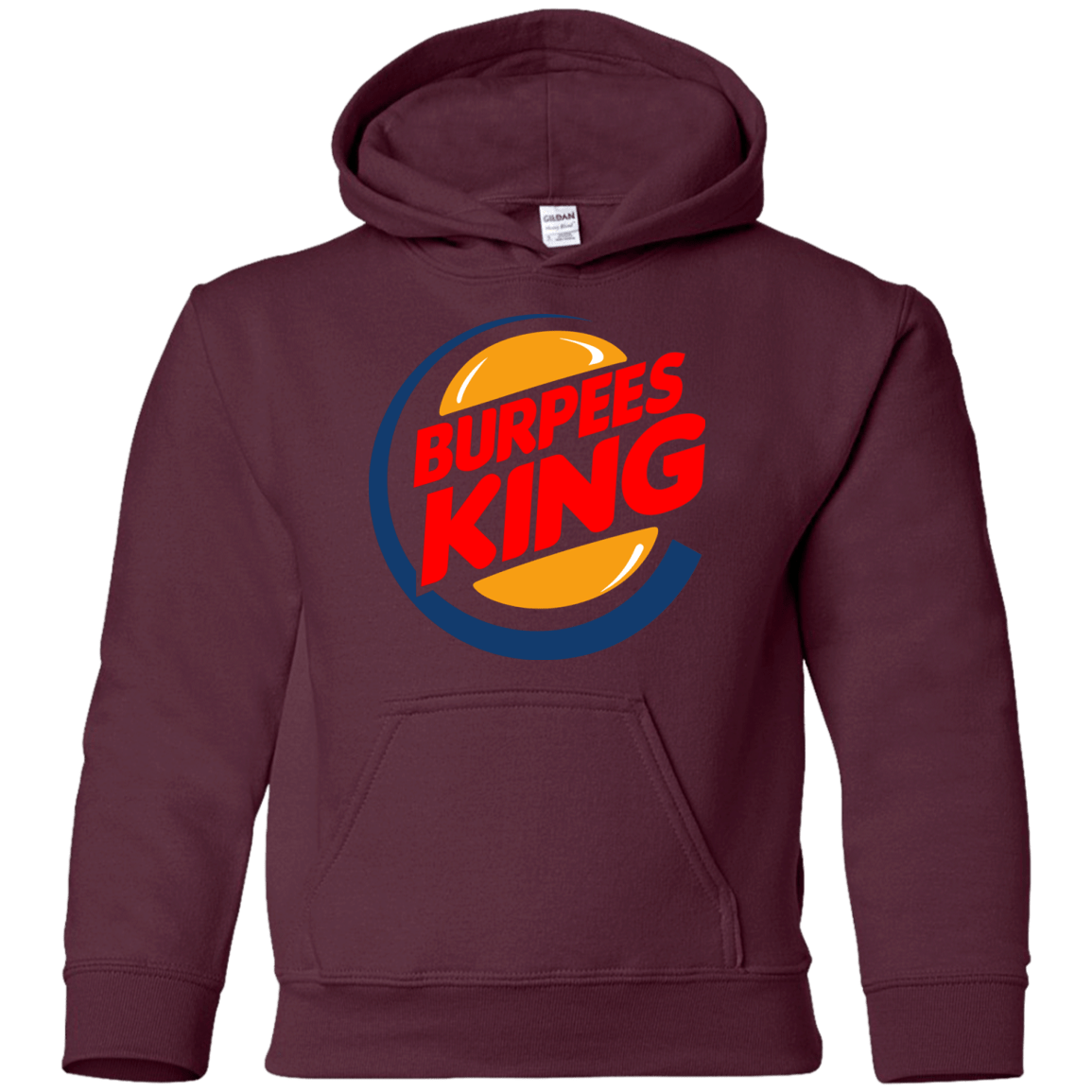 Sweatshirts Maroon / YS Burpees King Youth Hoodie