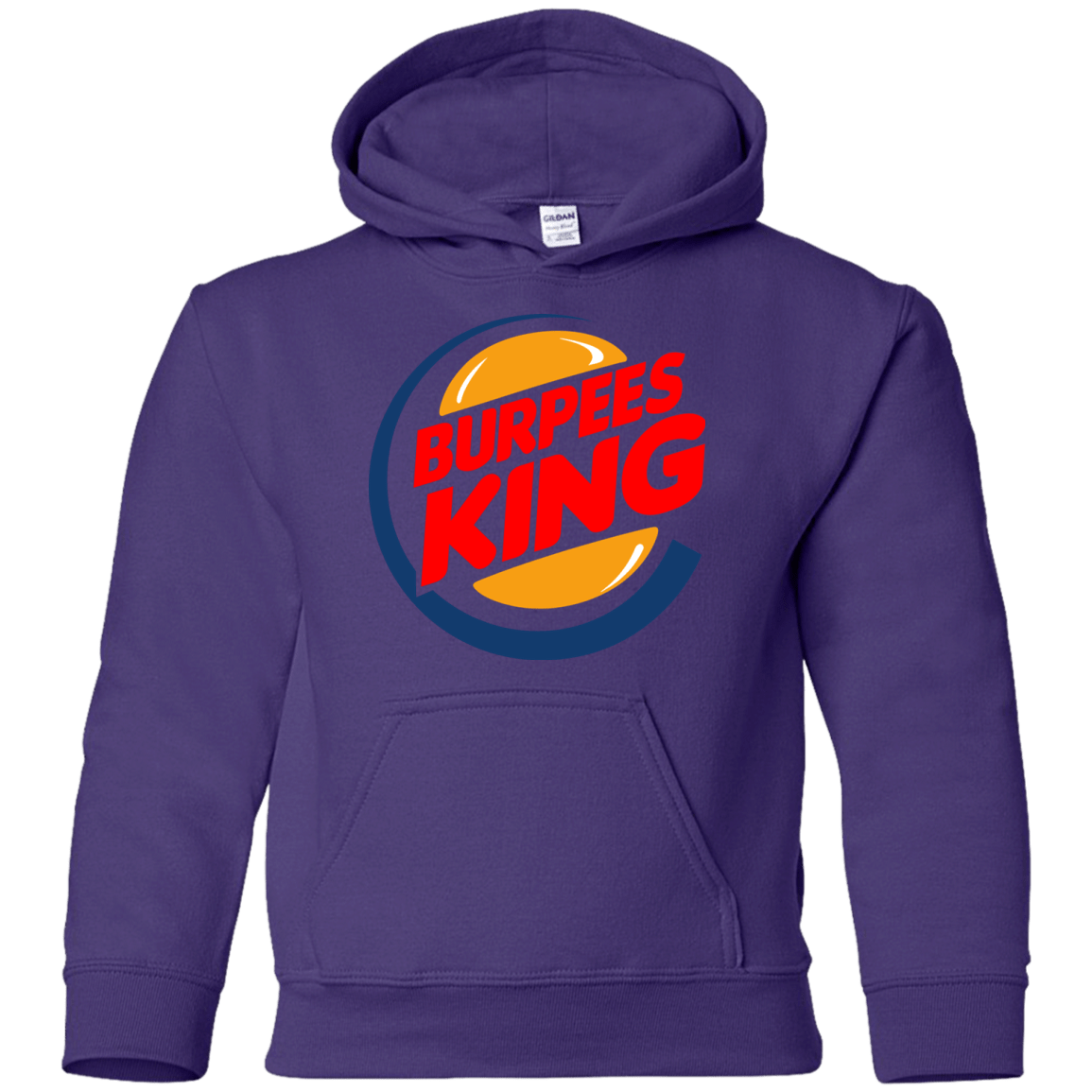 Sweatshirts Purple / YS Burpees King Youth Hoodie