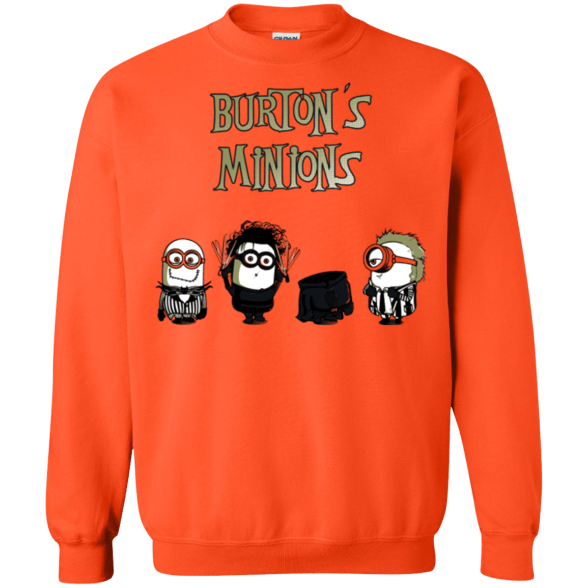 Sweatshirts Orange / Small Burton's Minions Crewneck Sweatshirt