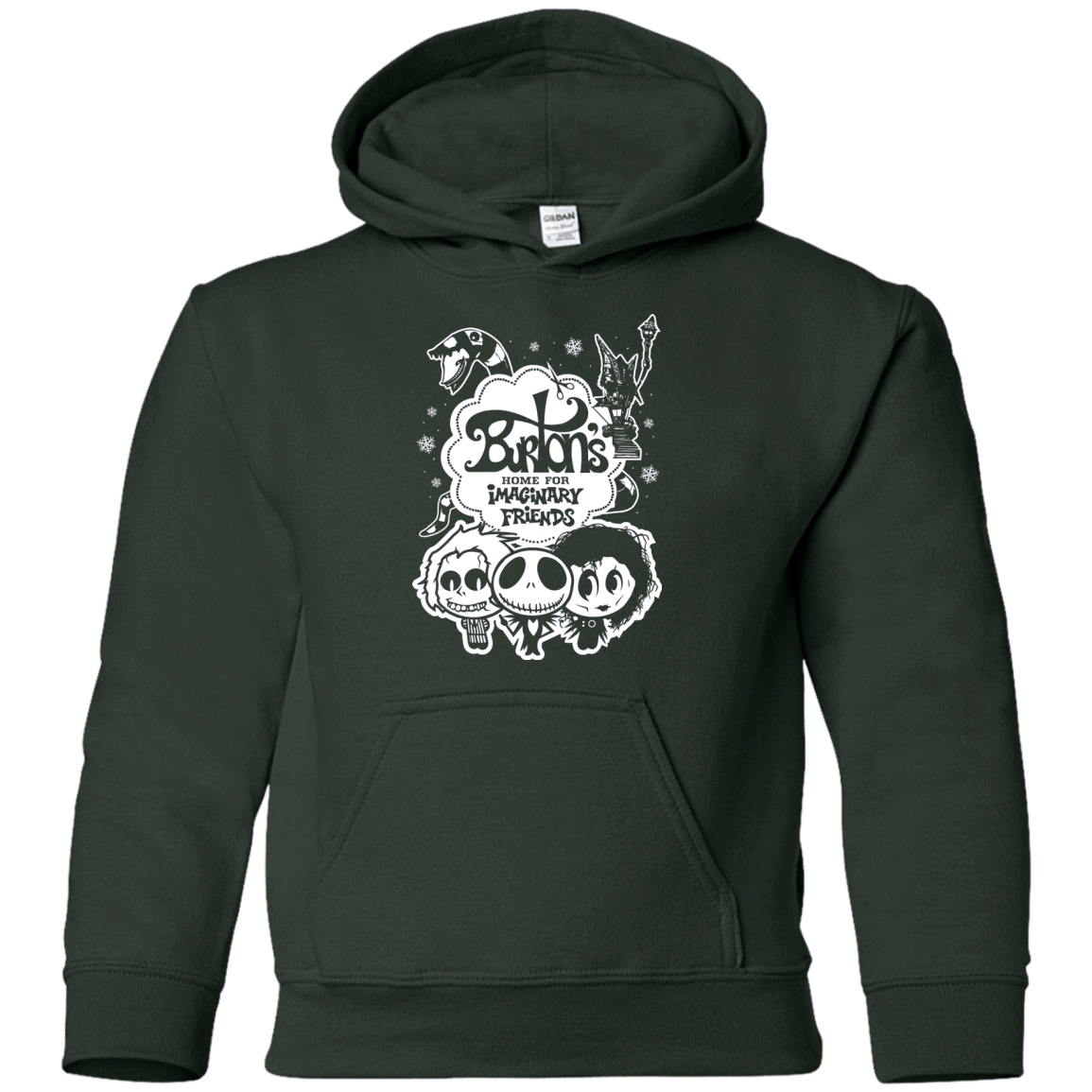 Sweatshirts Forest Green / YS Burtons Imaginary Friends Youth Hoodie