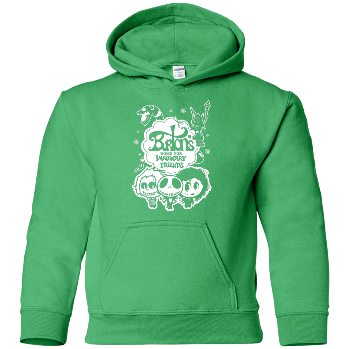 Sweatshirts Irish Green / YS Burtons Imaginary Friends Youth Hoodie
