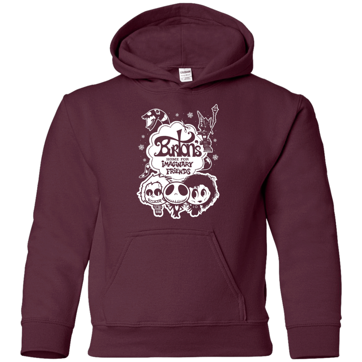 Sweatshirts Maroon / YS Burtons Imaginary Friends Youth Hoodie