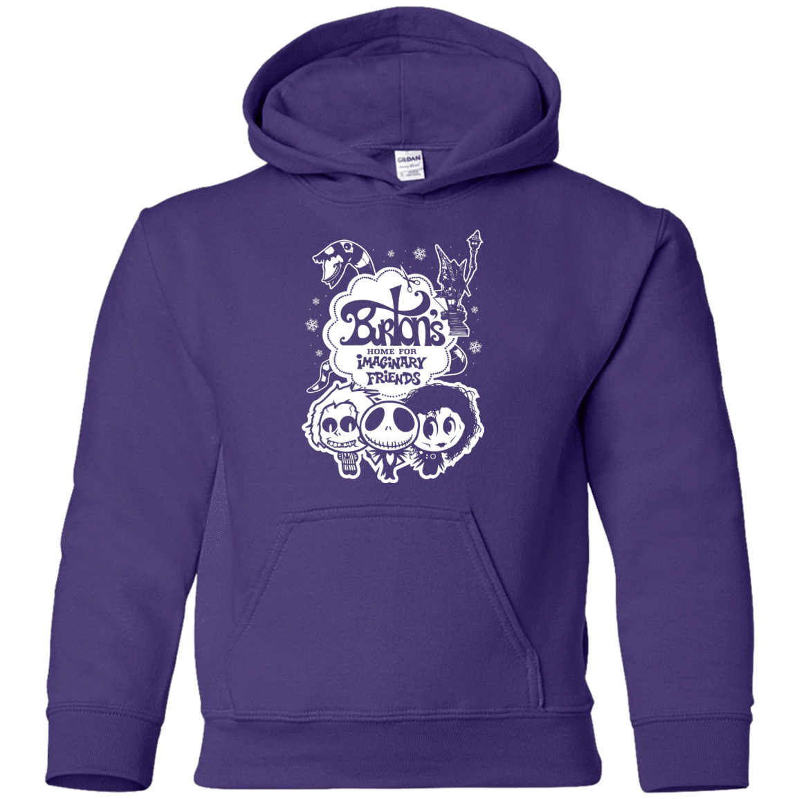 Sweatshirts Purple / YS Burtons Imaginary Friends Youth Hoodie