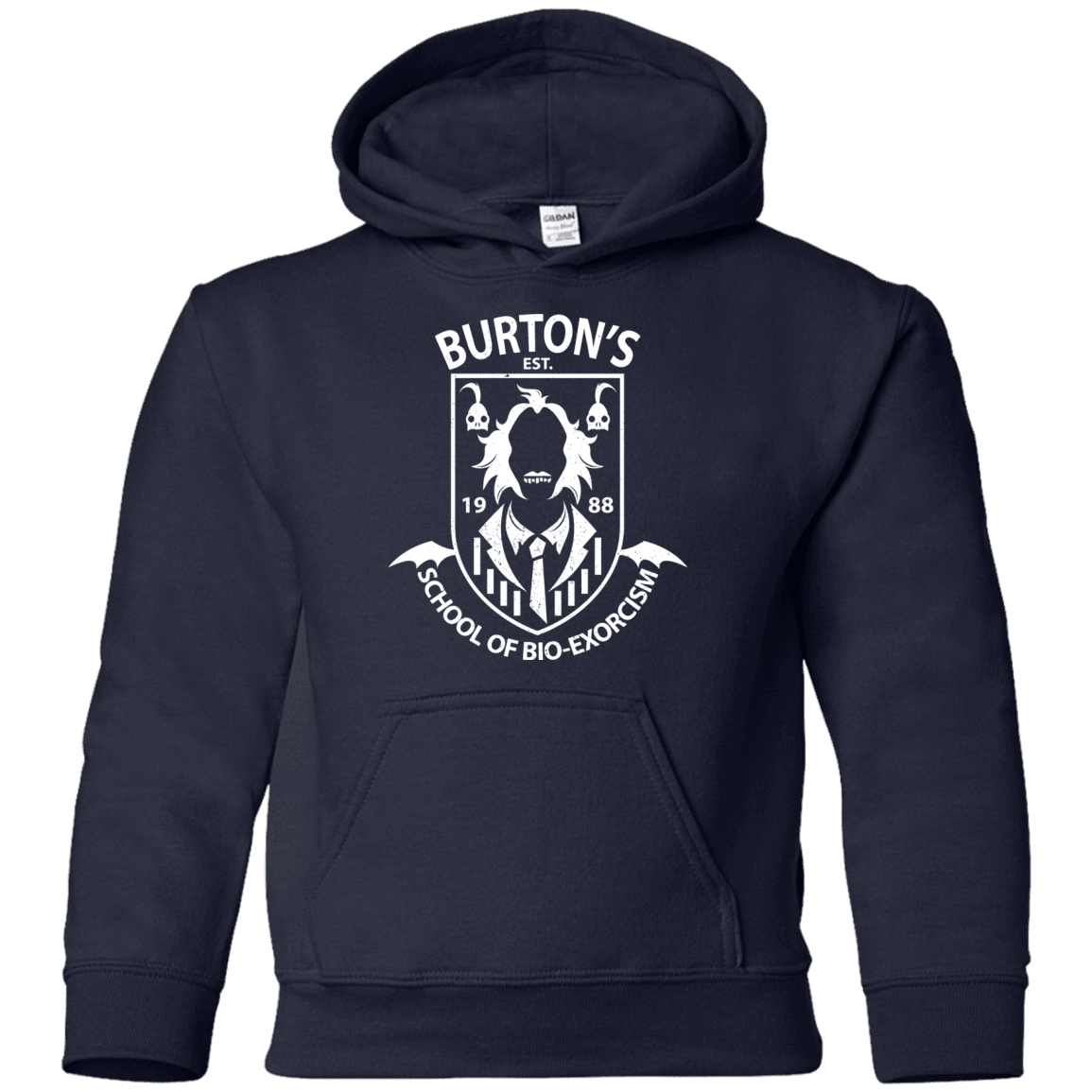 Sweatshirts Navy / YS Burtons School of Bio Exorcism Youth Hoodie