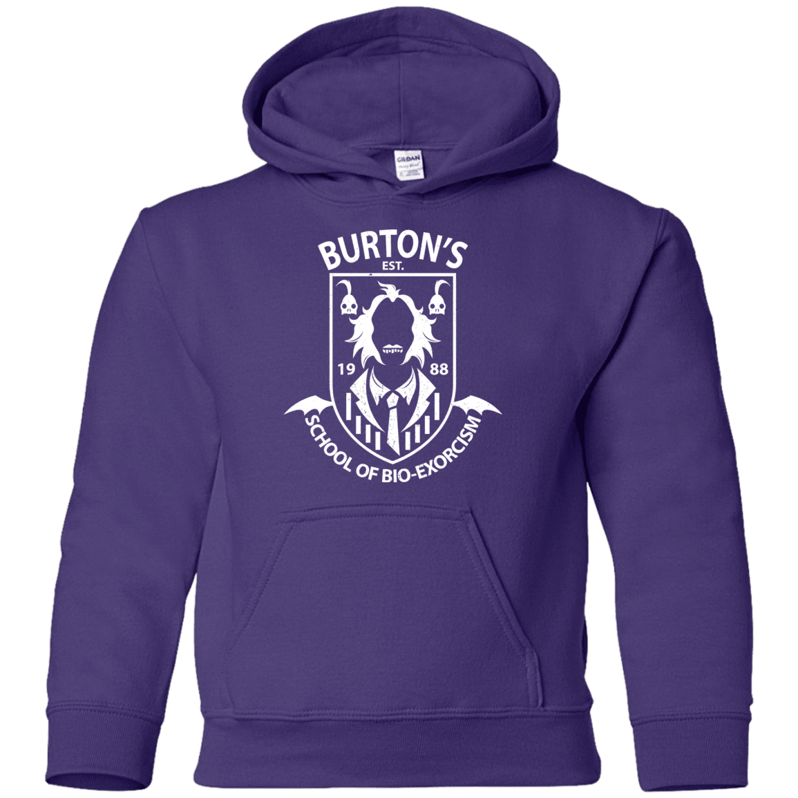 Sweatshirts Purple / YS Burtons School of Bio Exorcism Youth Hoodie