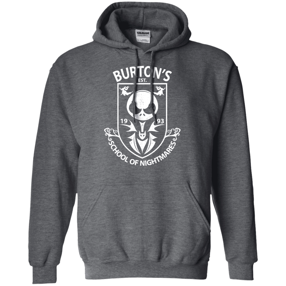 Sweatshirts Dark Heather / Small Burtons School of Nightmares Pullover Hoodie