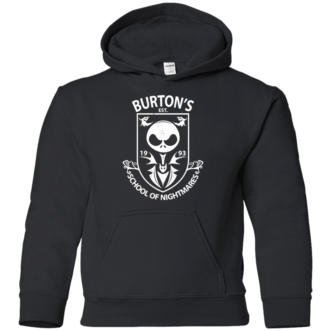 Sweatshirts Black / YS Burtons School of Nightmares Youth Hoodie