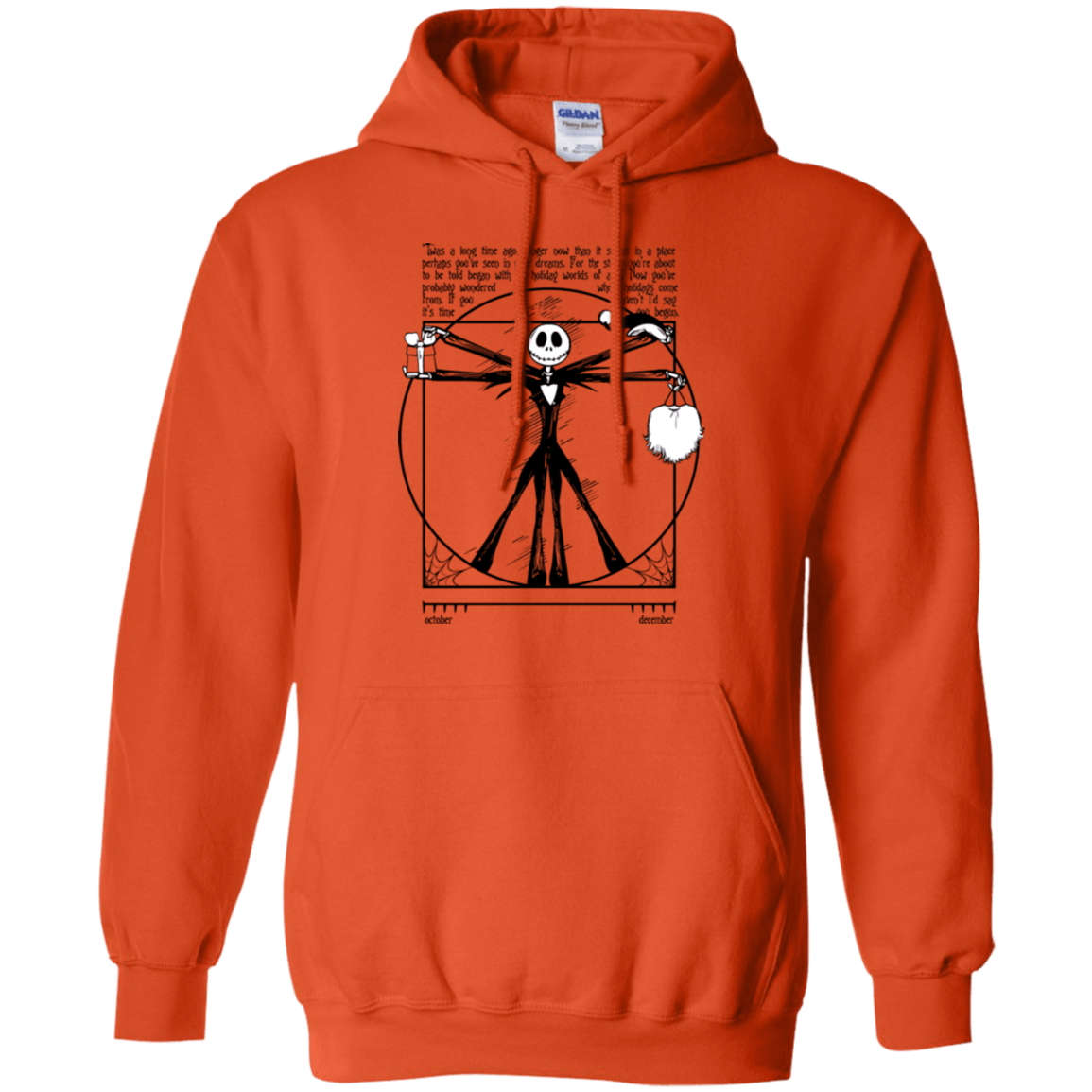Sweatshirts Orange / Small Burtruvian Man Pullover Hoodie