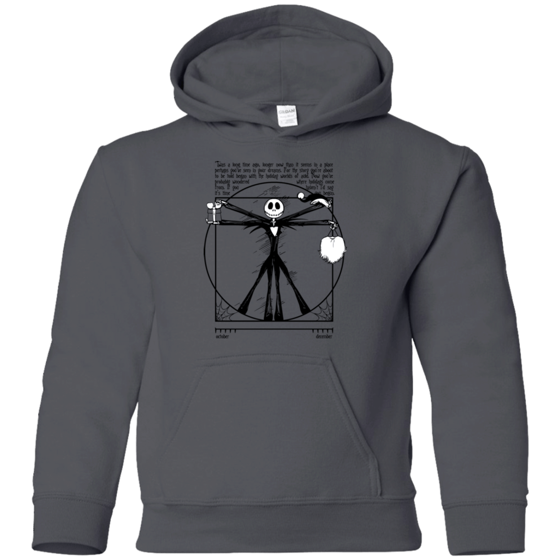 Sweatshirts Charcoal / YS Burtruvian Man Youth Hoodie