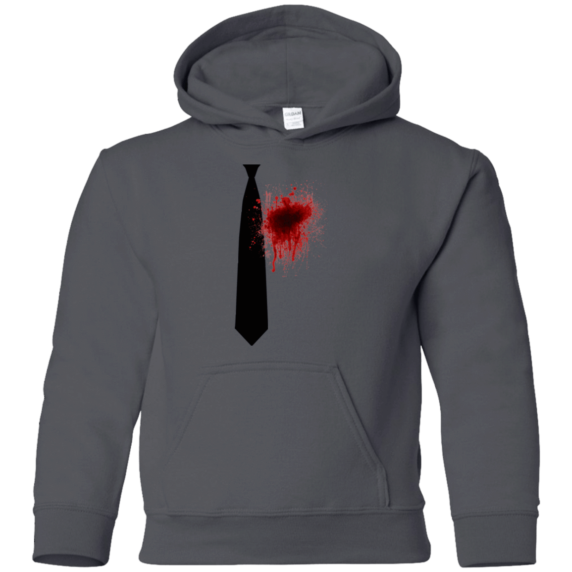 Sweatshirts Charcoal / YS Butcher tie Youth Hoodie