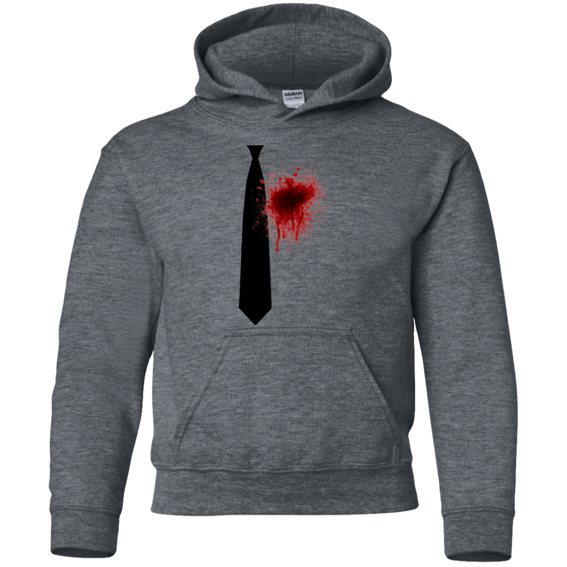 Sweatshirts Dark Heather / YS Butcher tie Youth Hoodie