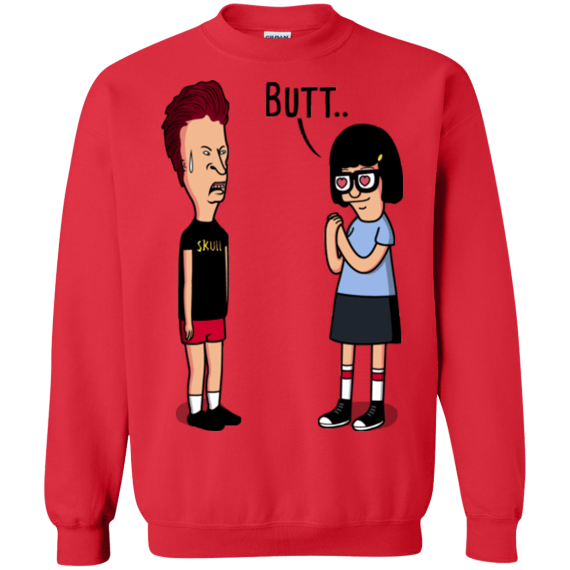 Sweatshirts Red / S butt.. Crewneck Sweatshirt