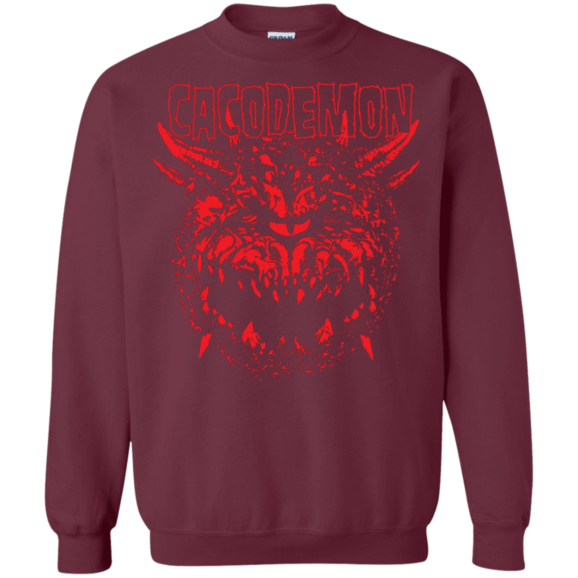 Sweatshirts Maroon / S Cacodemon Crewneck Sweatshirt