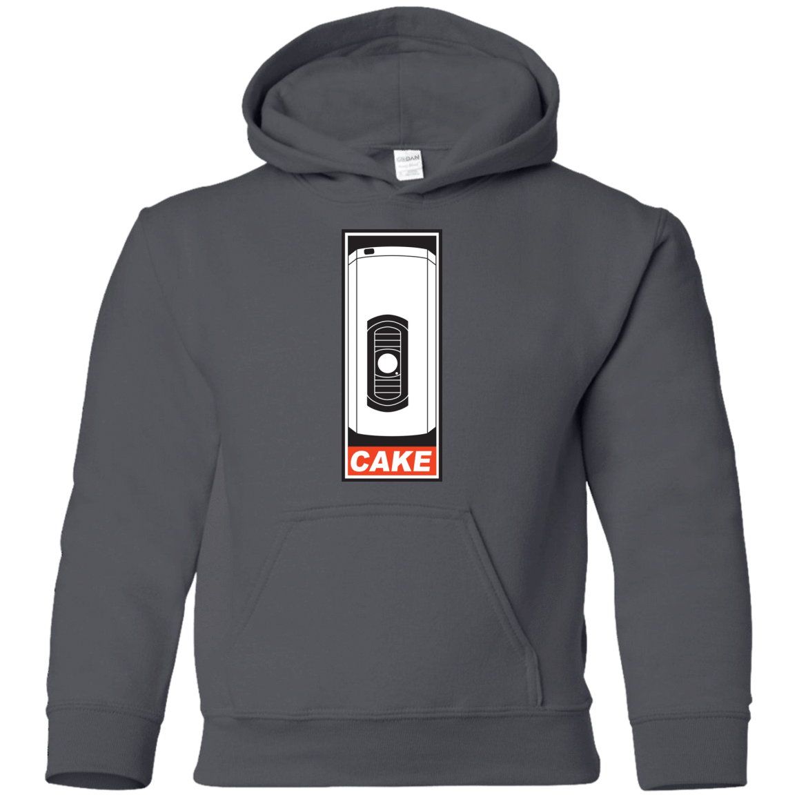 Sweatshirts Charcoal / YS Cake is a Lie Youth Hoodie