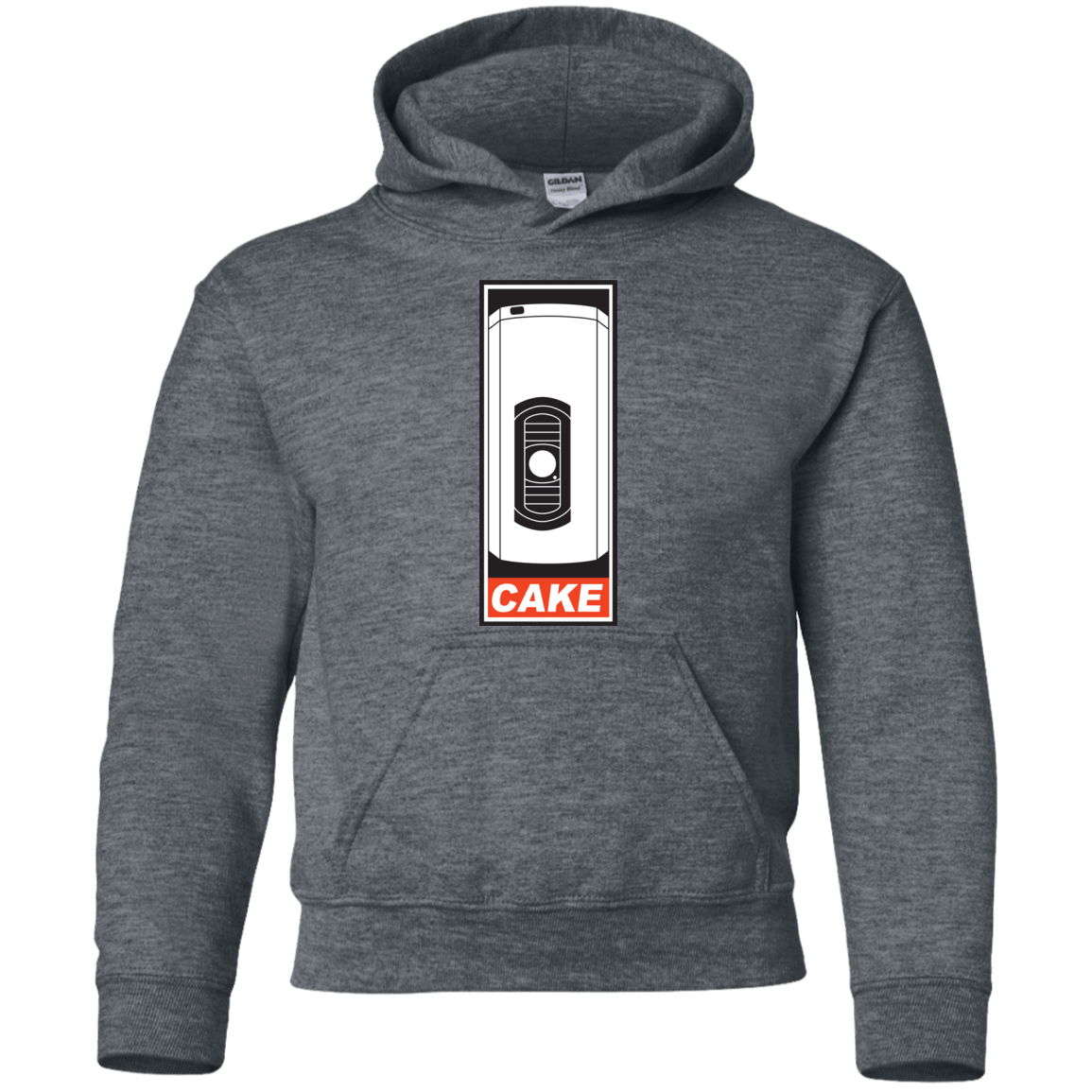 Sweatshirts Dark Heather / YS Cake is a Lie Youth Hoodie