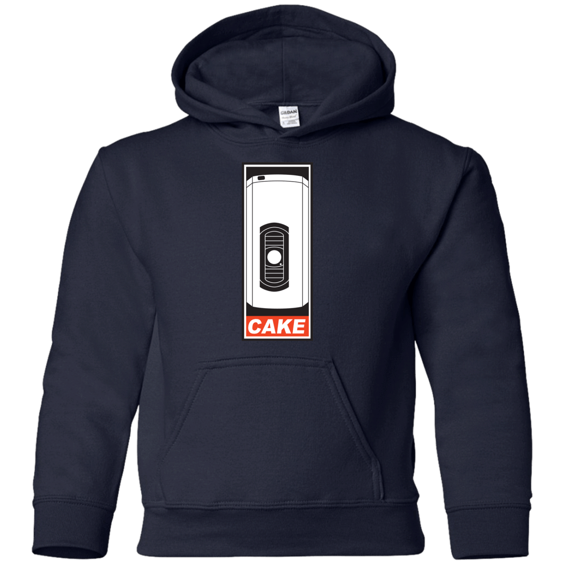 Sweatshirts Navy / YS Cake is a Lie Youth Hoodie