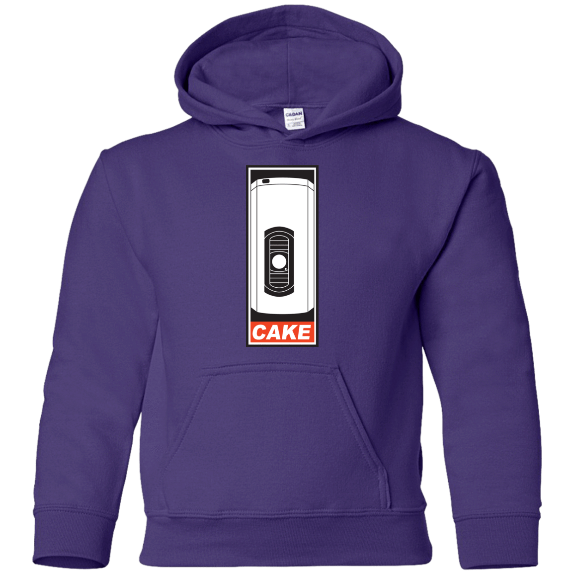 Sweatshirts Purple / YS Cake is a Lie Youth Hoodie