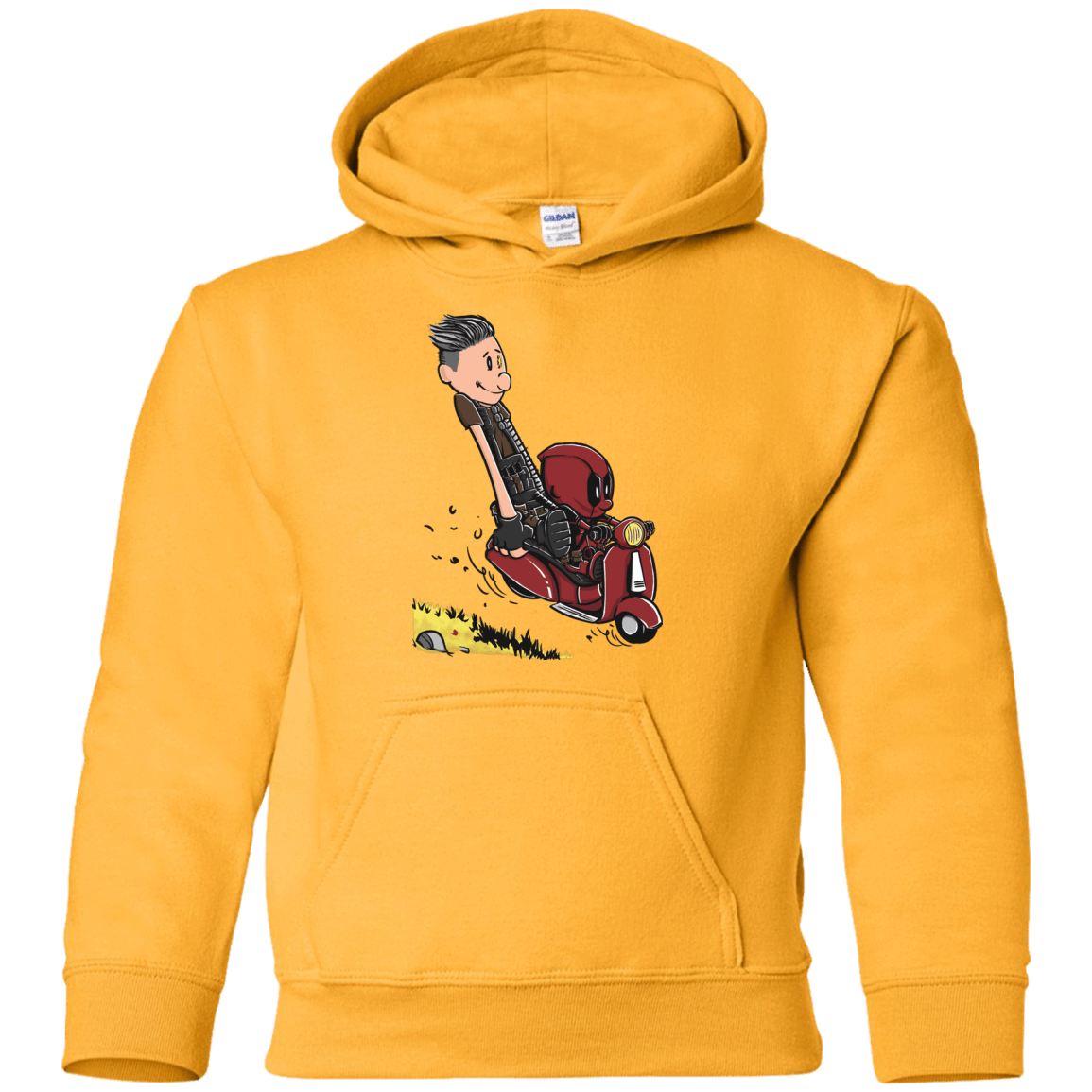 Sweatshirts Gold / YS Calvin & Deadpool Youth Hoodie