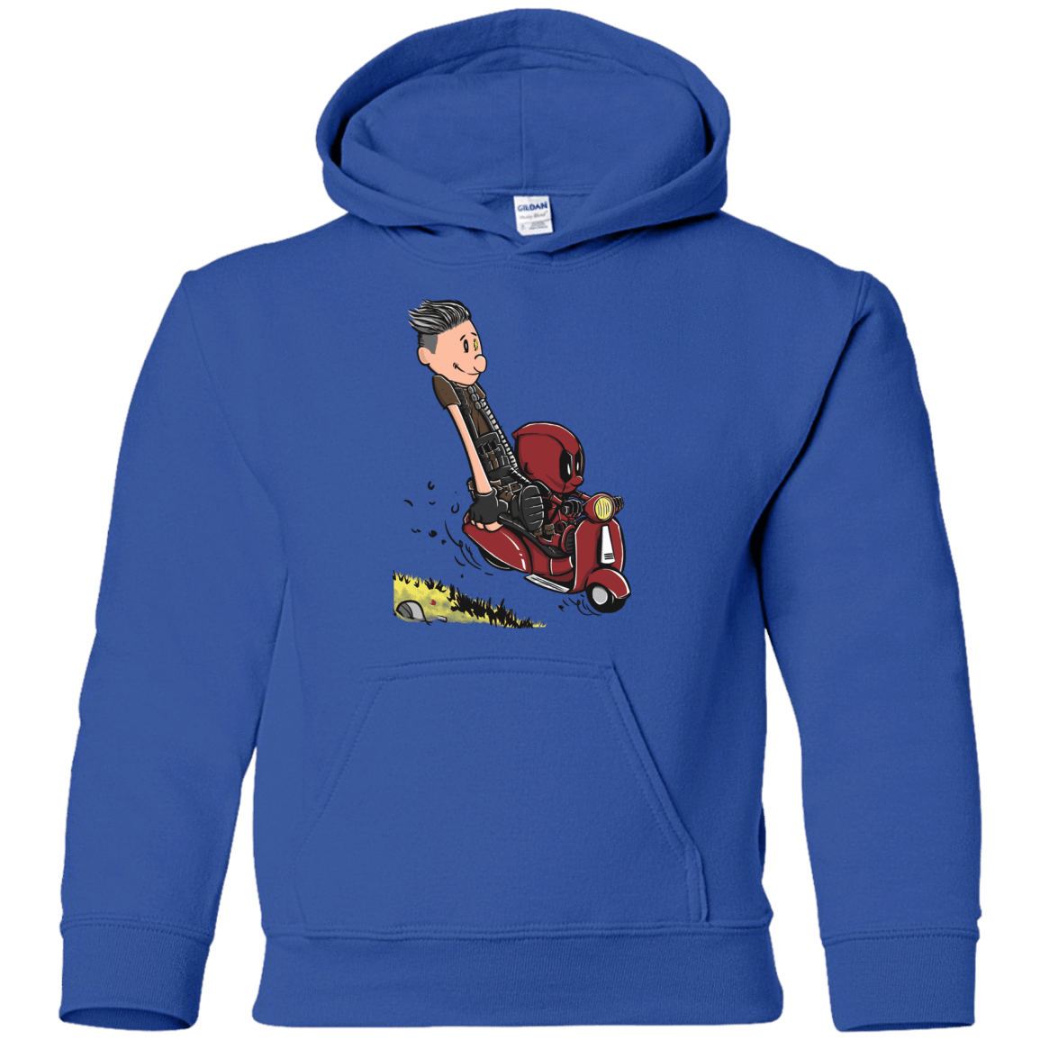 Sweatshirts Royal / YS Calvin & Deadpool Youth Hoodie