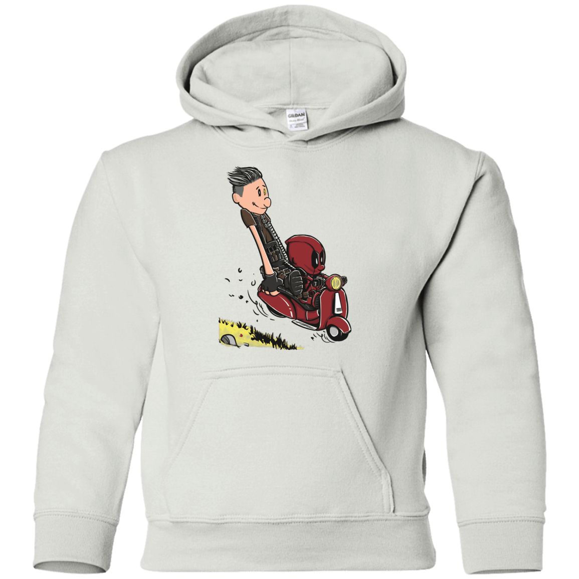 Sweatshirts White / YS Calvin & Deadpool Youth Hoodie