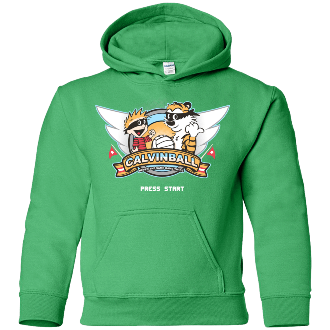 Sweatshirts Irish Green / YS Calvinball Video Game Youth Hoodie