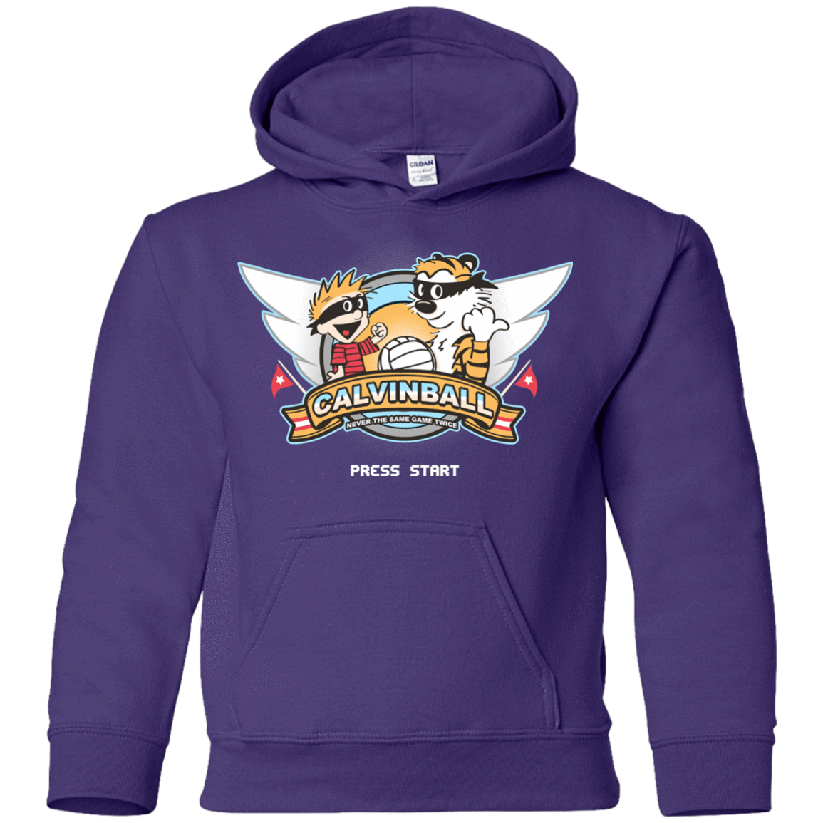 Sweatshirts Purple / YS Calvinball Video Game Youth Hoodie