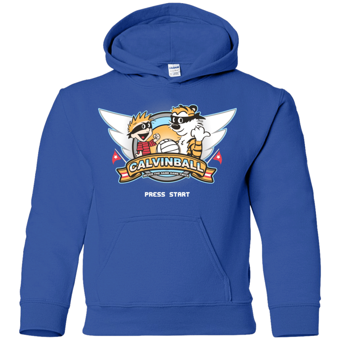 Sweatshirts Royal / YS Calvinball Video Game Youth Hoodie