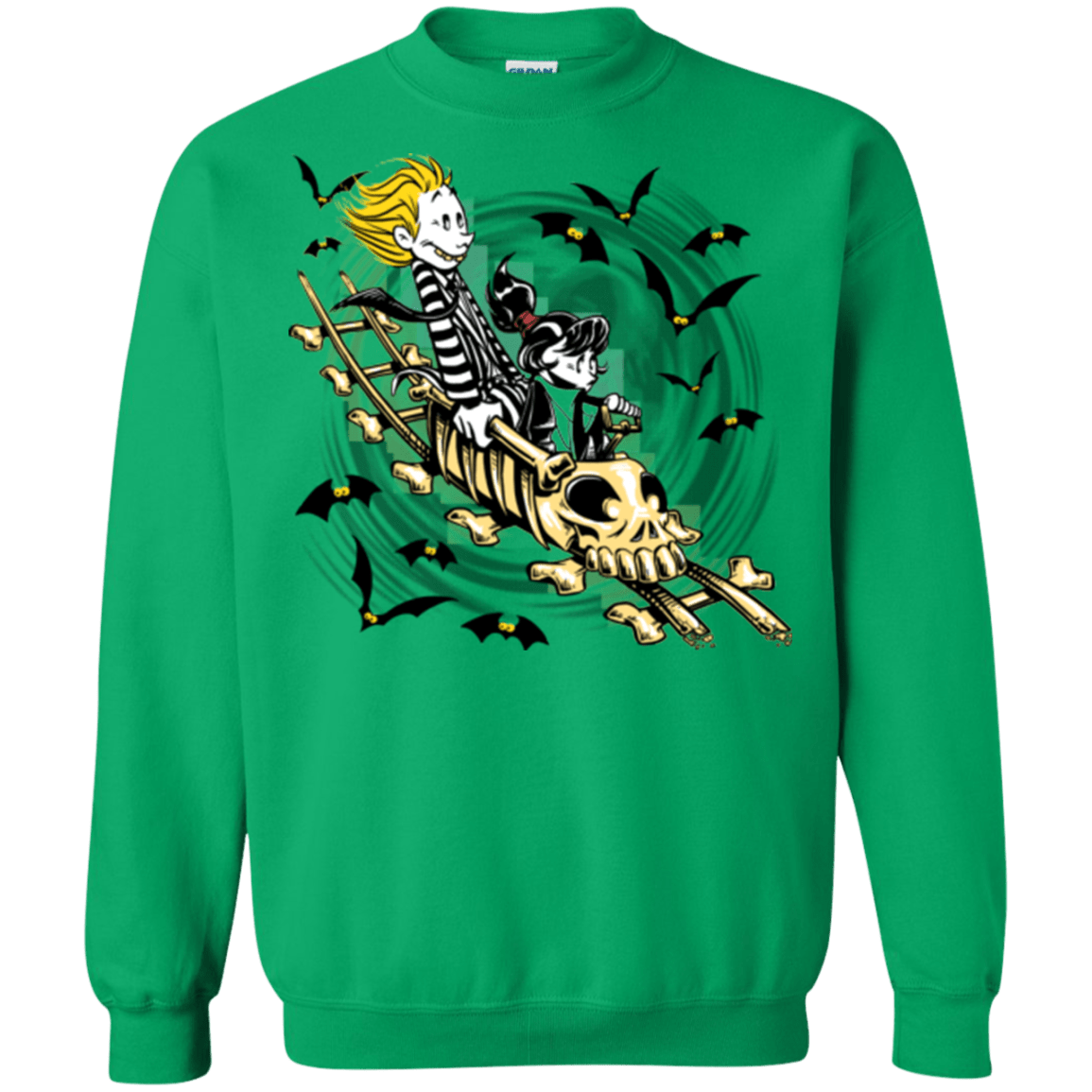Sweatshirts Irish Green / Small Calvydia and Beetle Hobbes Crewneck Sweatshirt