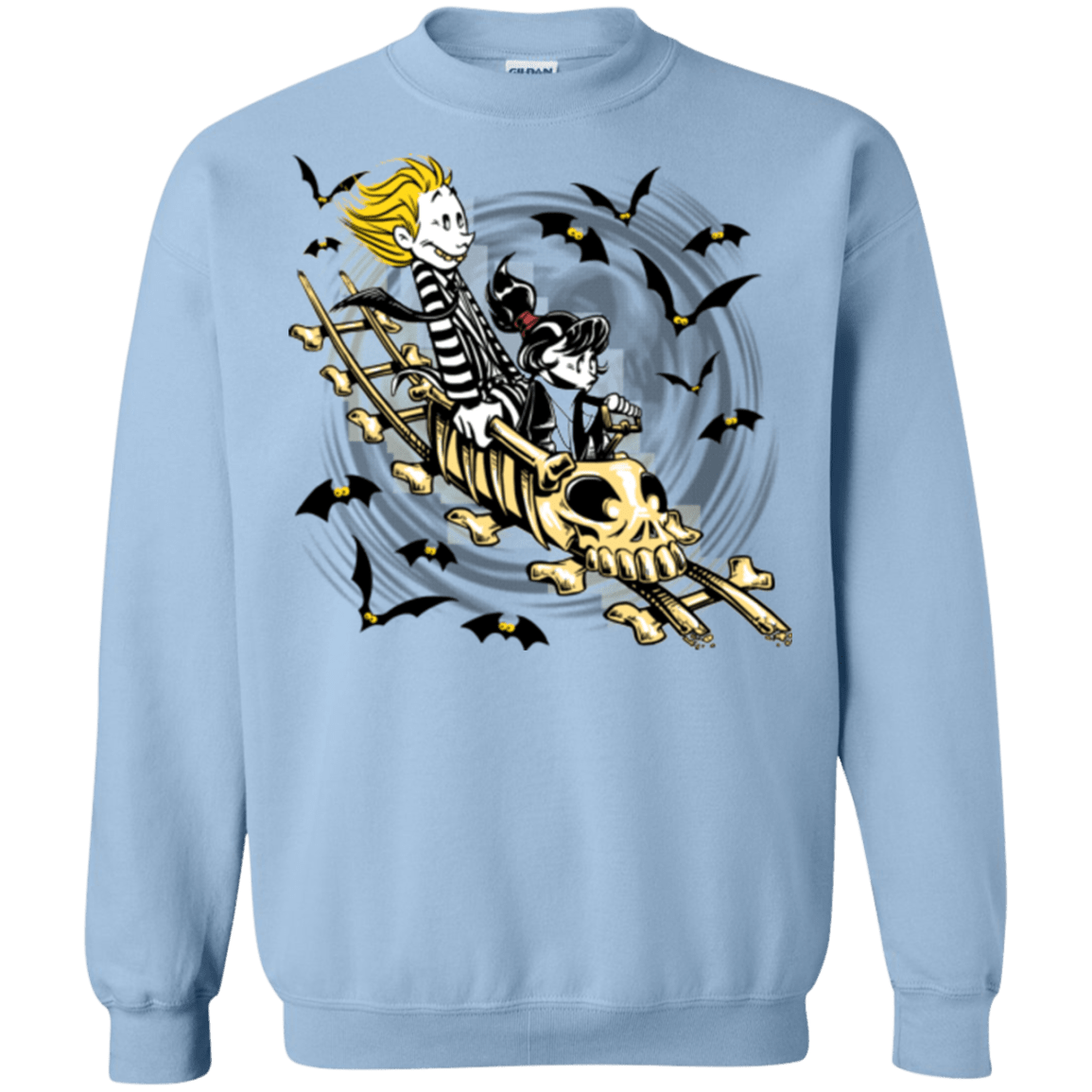 Sweatshirts Light Blue / Small Calvydia and Beetle Hobbes Crewneck Sweatshirt