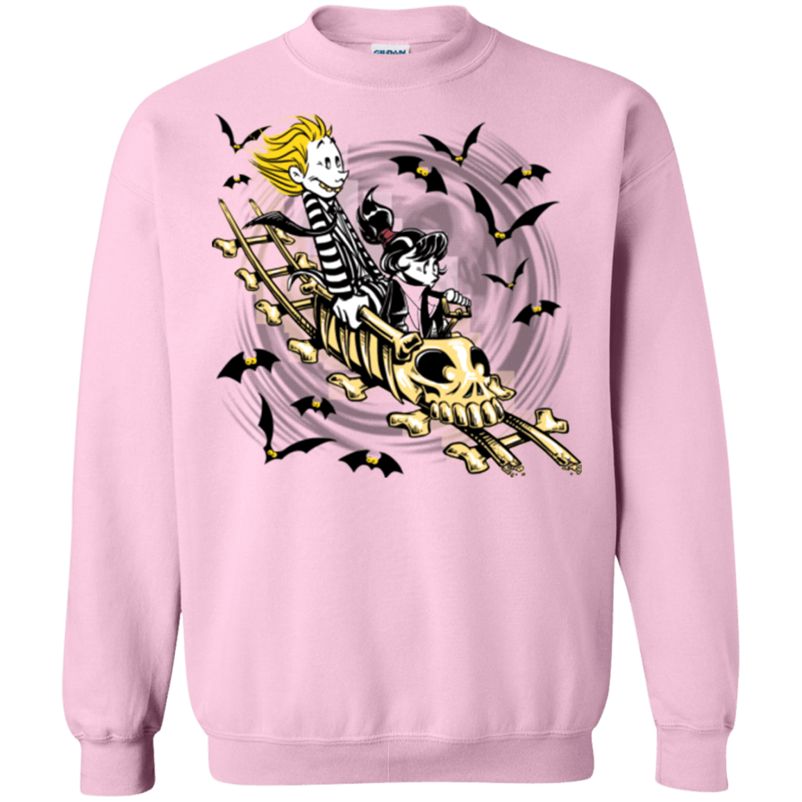 Sweatshirts Light Pink / Small Calvydia and Beetle Hobbes Crewneck Sweatshirt