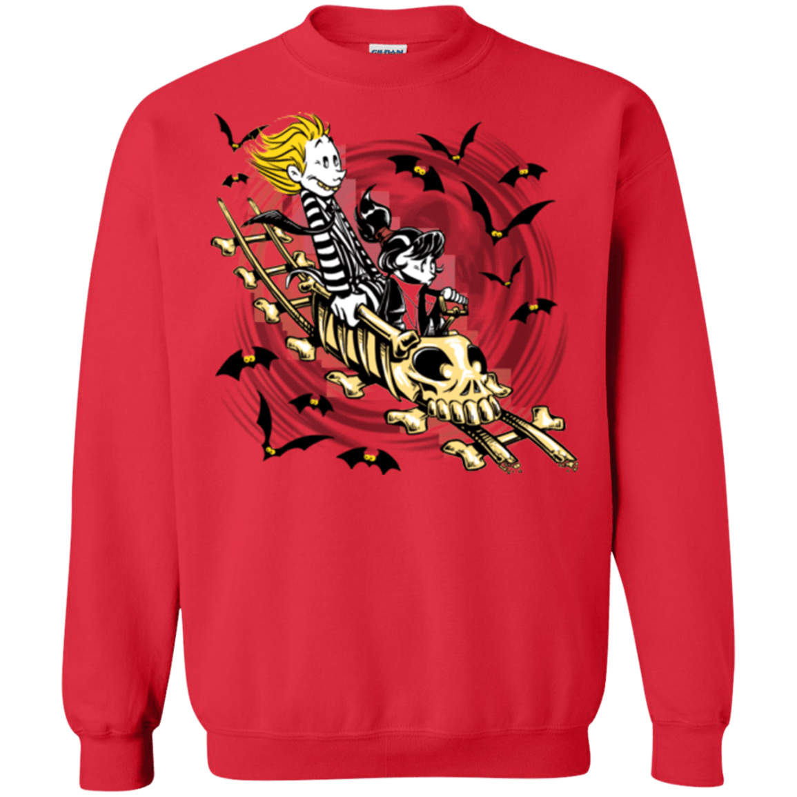 Sweatshirts Red / Small Calvydia and Beetle Hobbes Crewneck Sweatshirt