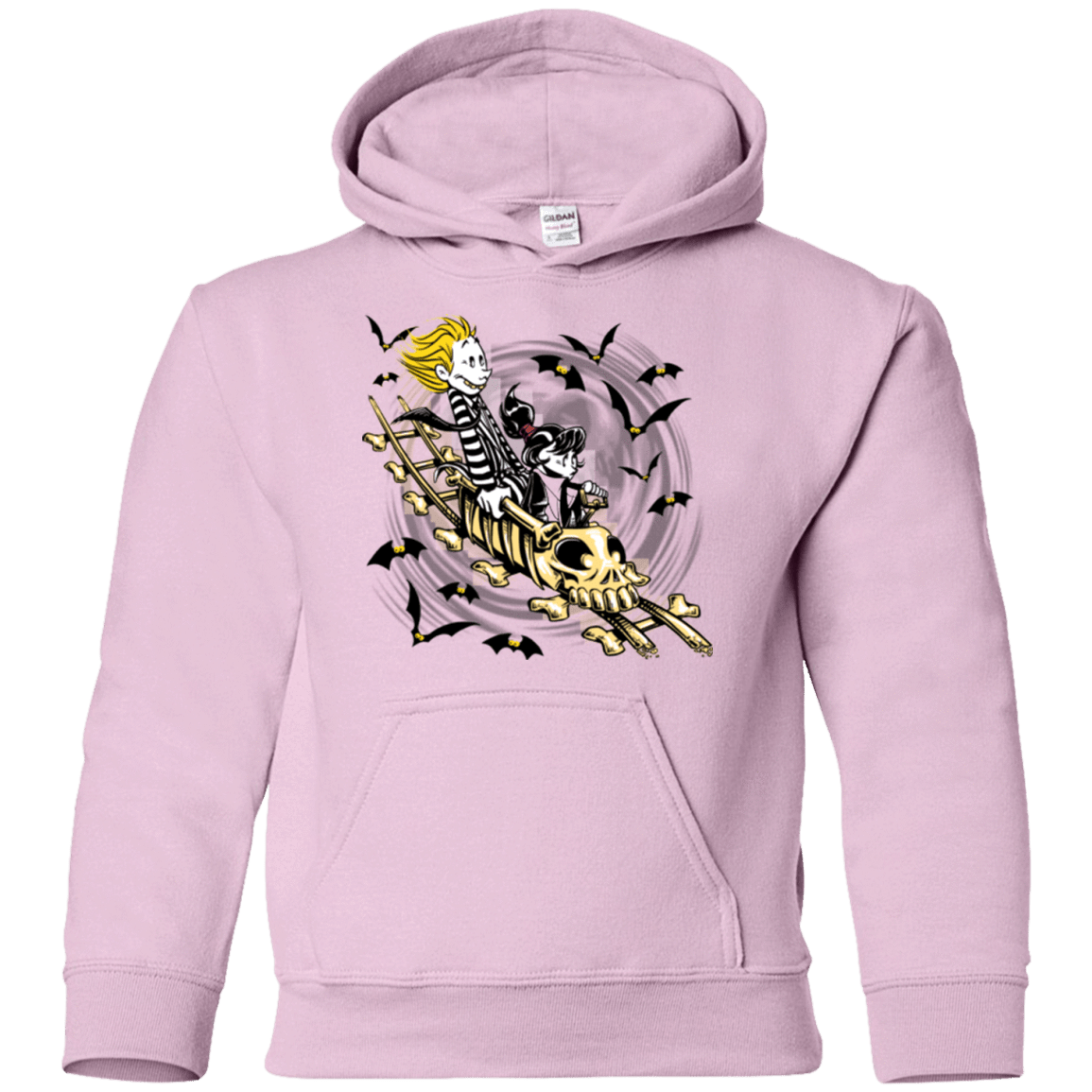 Sweatshirts Light Pink / YS Calvydia and Beetle Hobbes Youth Hoodie