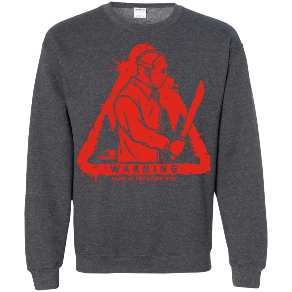 Sweatshirts Dark Heather / S Camp at Your Own Risk Crewneck Sweatshirt