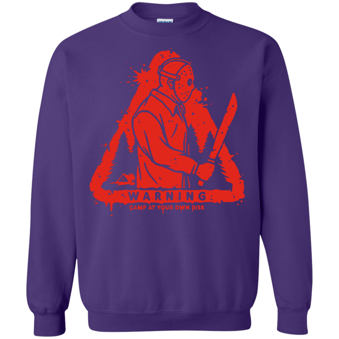 Sweatshirts Purple / S Camp at Your Own Risk Crewneck Sweatshirt