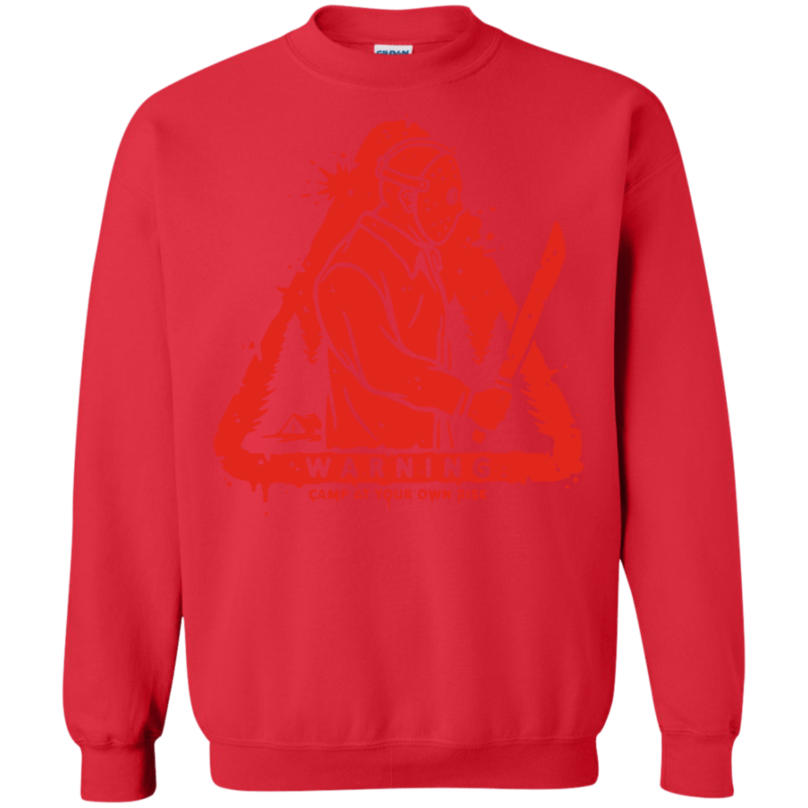 Sweatshirts Red / S Camp at Your Own Risk Crewneck Sweatshirt