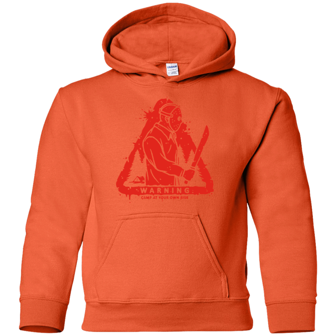Sweatshirts Orange / YS Camp at Your Own Risk Youth Hoodie
