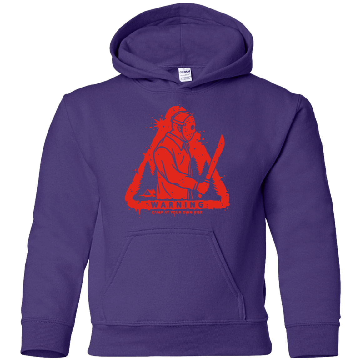 Sweatshirts Purple / YS Camp at Your Own Risk Youth Hoodie