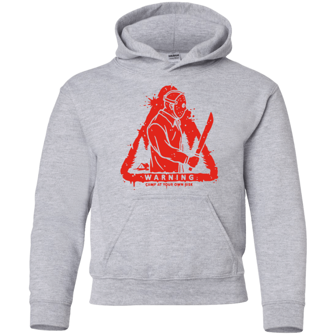 Sweatshirts Sport Grey / YS Camp at Your Own Risk Youth Hoodie