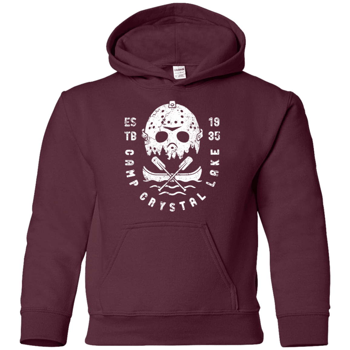 Sweatshirts Maroon / YS Camp Crystal Lake Youth Hoodie