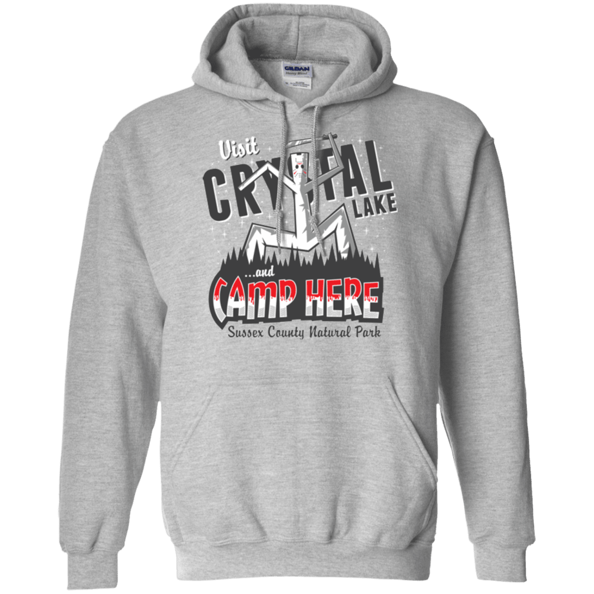 Sweatshirts Sport Grey / Small CAMP HERE Pullover Hoodie