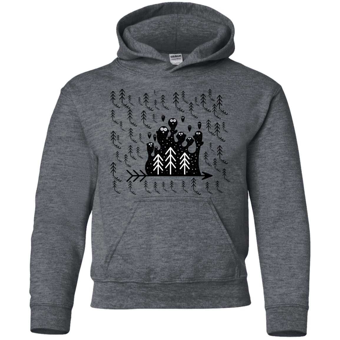 Sweatshirts Dark Heather / YS Campfire Stories Youth Hoodie