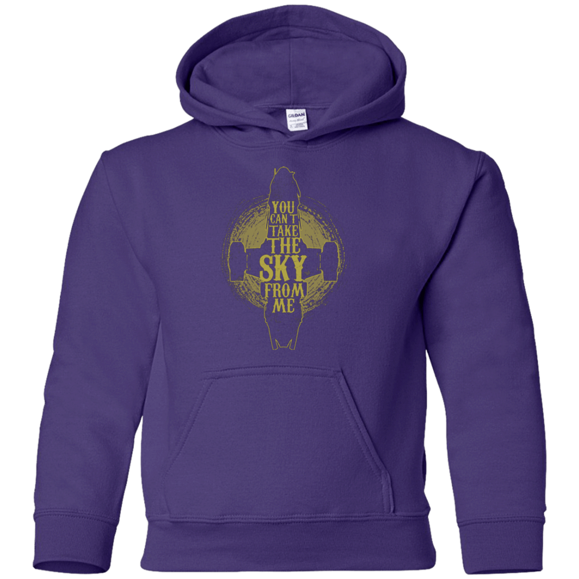 Sweatshirts Purple / YS Can't take the sky Youth Hoodie