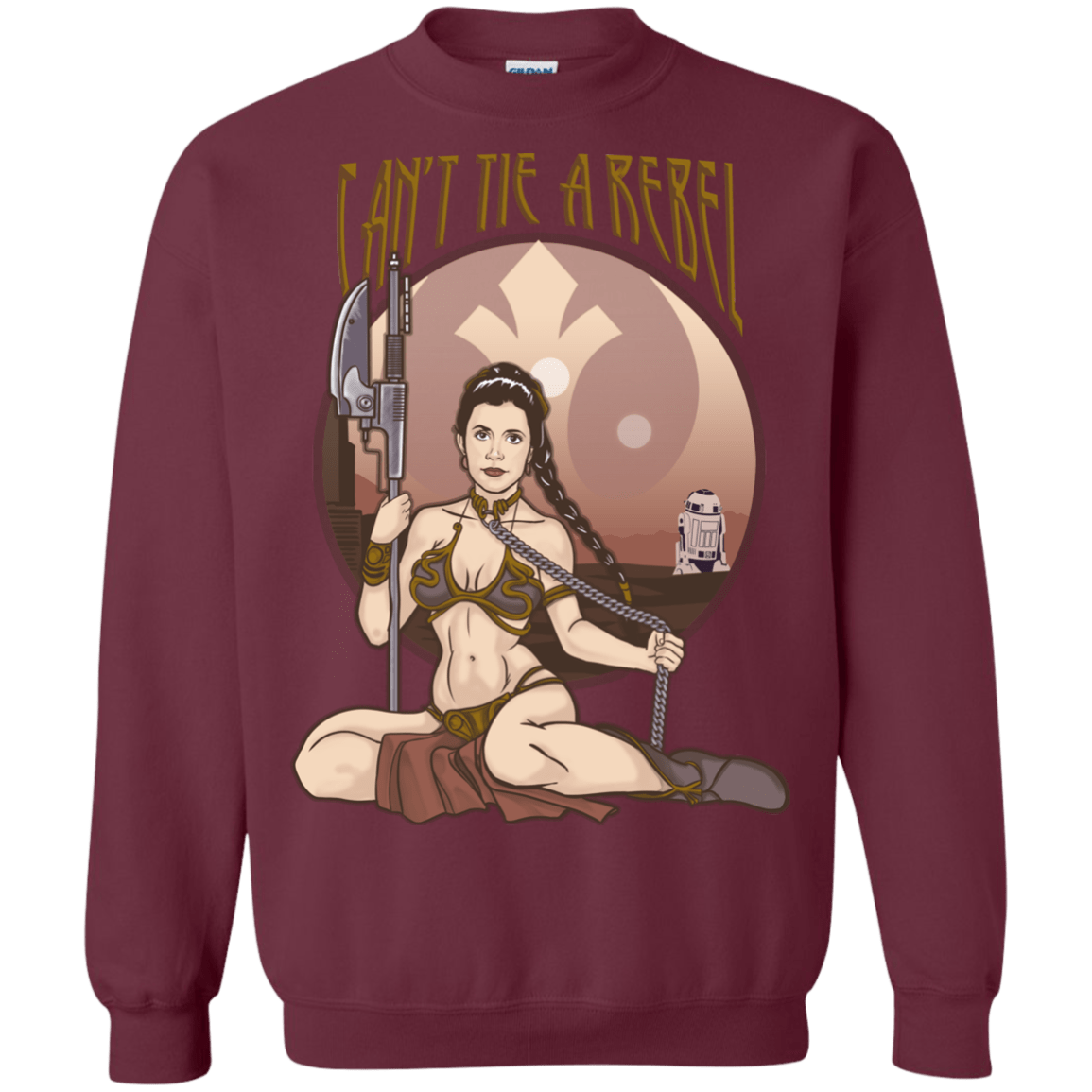 Sweatshirts Maroon / Small Can't Tie a Rebel Crewneck Sweatshirt