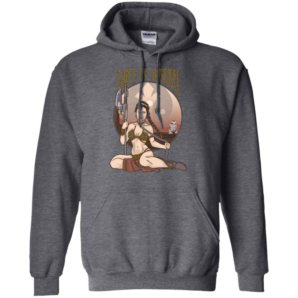 Sweatshirts Dark Heather / Small Can't Tie a Rebel Pullover Hoodie