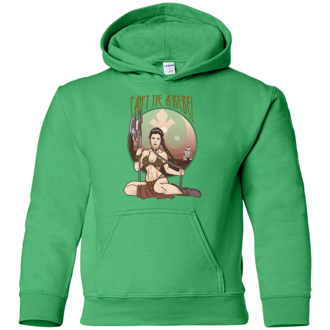 Sweatshirts Irish Green / YS Can't Tie a Rebel Youth Hoodie
